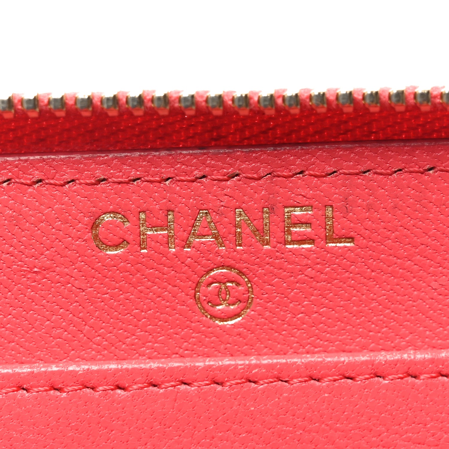 Chanel Sheepskin Chevron Quilted Mademoiselle Vintage Zip Around Wallet Pink 6 of 11