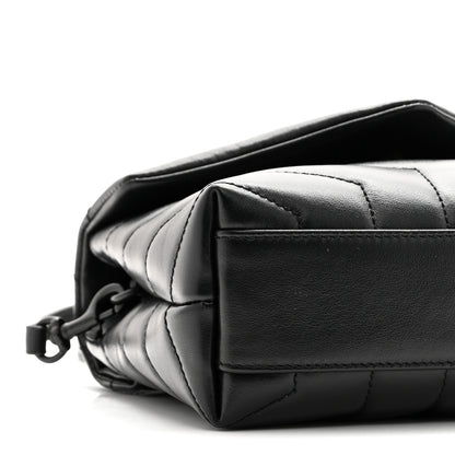 Saint Laurent Calfskin Y Quilted Monogram Monochrome Toy Loulou Crossbody Bag Black 10 of 12