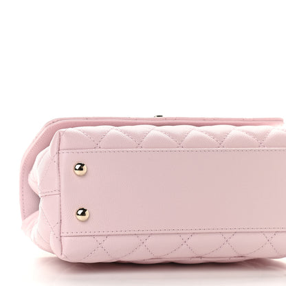 Chanel Caviar Quilted Mini Coco Handle Flap Light Pink 8 of 9