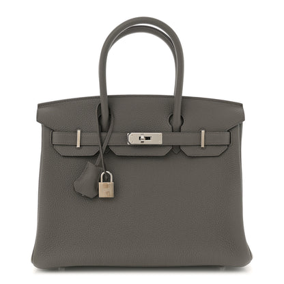 Hermes Togo BIRKIN 30 Etain 1 of 11
