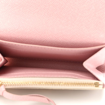 Louis Vuitton Damier Azur Rosalie Coin Purse Rose Ballerine 5 of 8