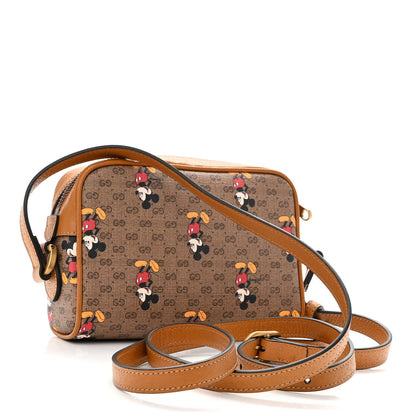Gucci X DISNEY Mini Vintage GG Supreme Monogram Mickey Mouse Shoulder Bag Beige Vintage Sun Oil 3 of 10