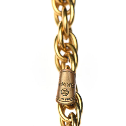 Chanel CC Chain Pendant Long Necklace Gold 6 of 8