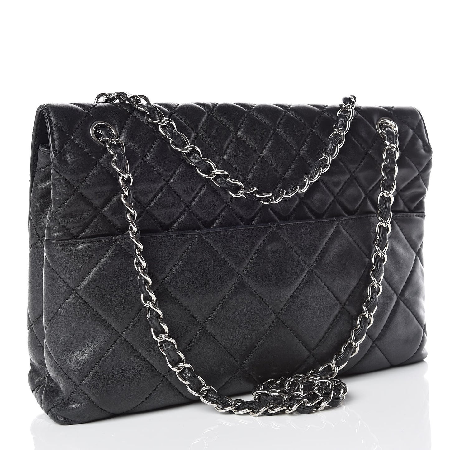 Calfskin Quilted In The Business Flap Bag Black