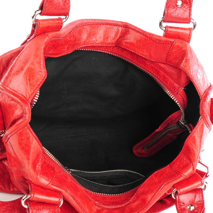 Balenciaga Chevre Giant 21 Silver Hardware City Tomate 4 of 8