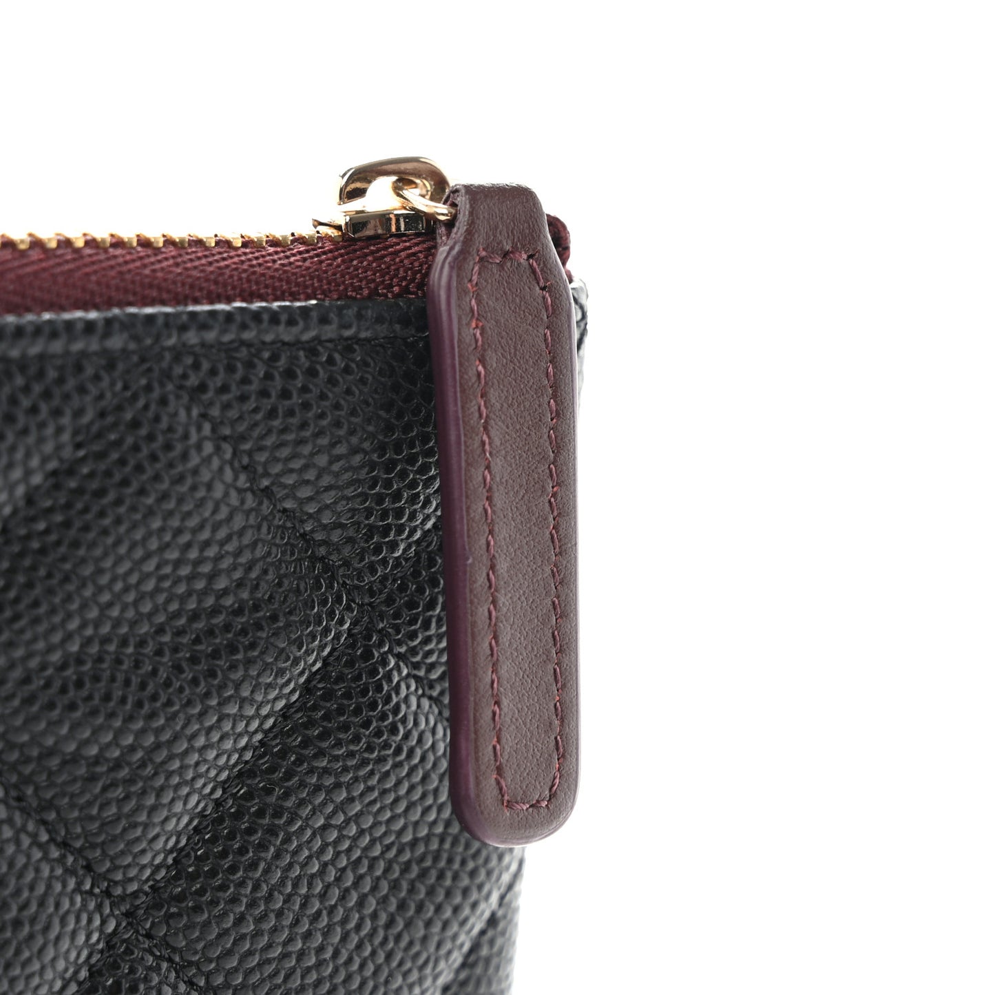 Caviar Quilted Medium Cosmetic Case Black