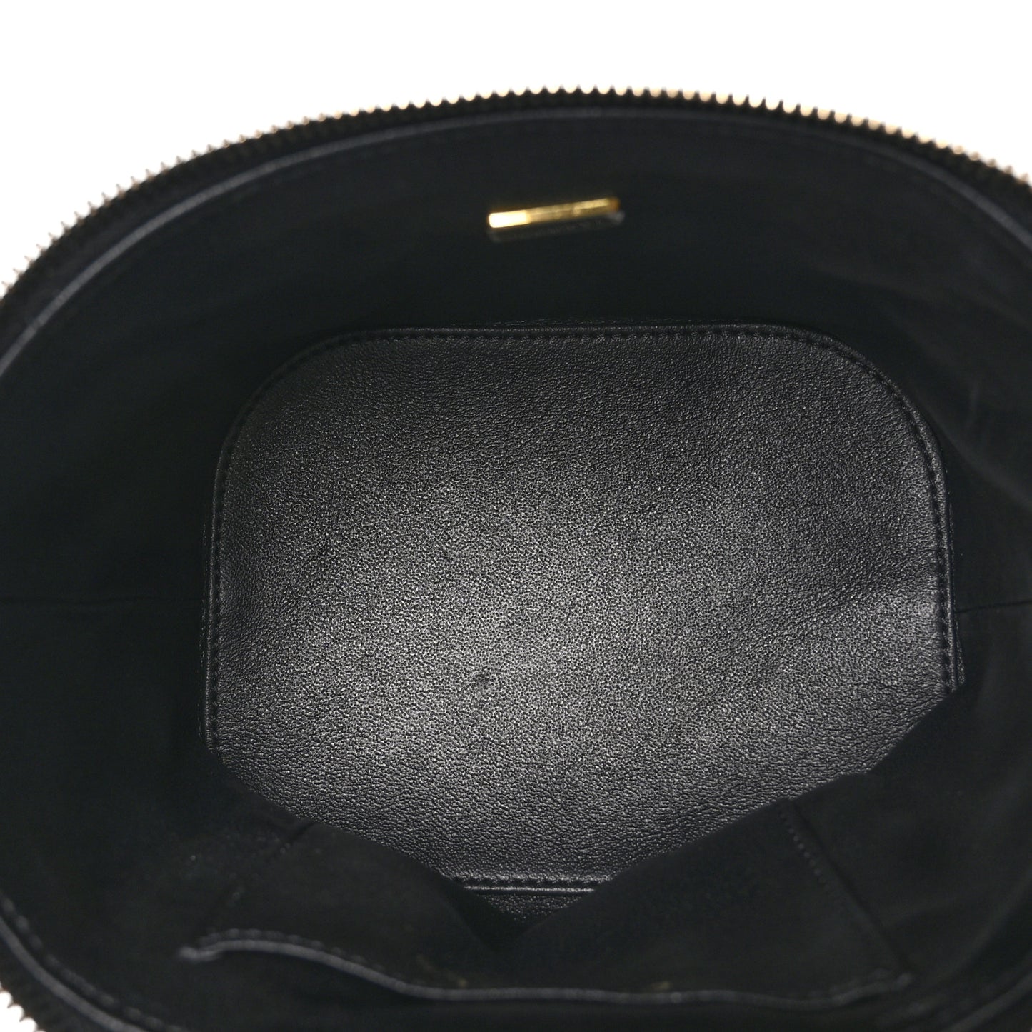 Lambskin Quilted Trendy Vanity Case Black
