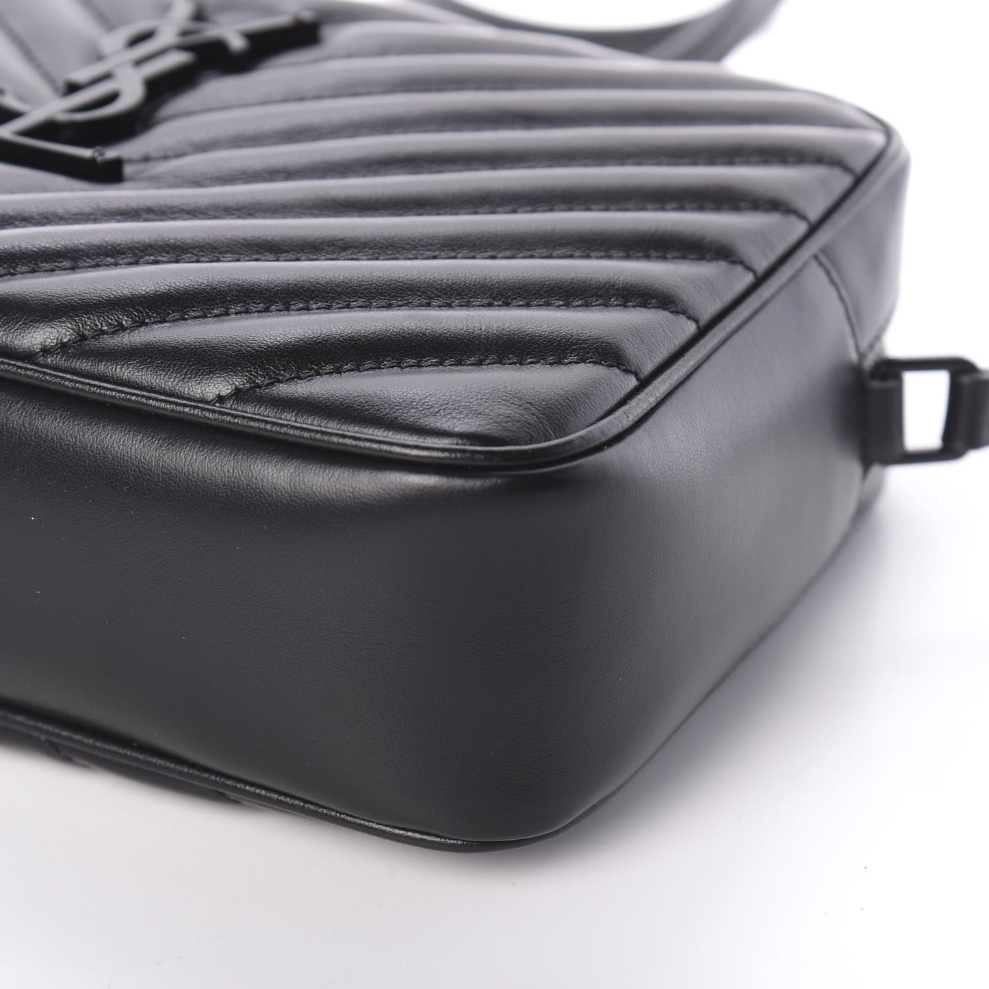 Calfskin Matelasse Monogram Lou Camera Bag Black