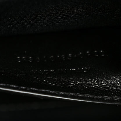 Saint Laurent Grain De Poudre Textured Mixed Matelasse Triquilt Medium Monogram Monochrome Satchel Black 7 of 10