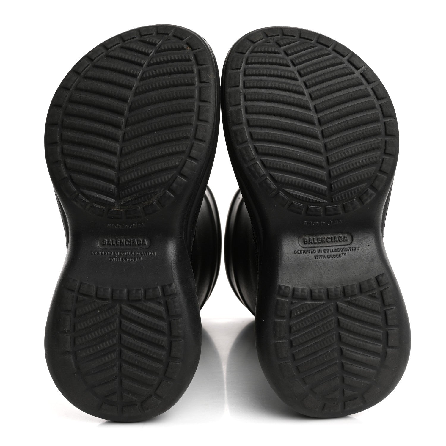 Balenciaga X CROCS Rubber Womens Rain Boots 37 Black 6 of 9