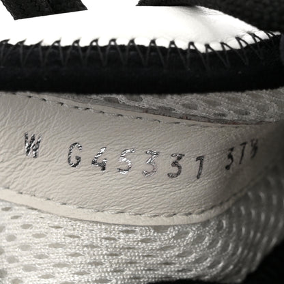 Chanel Suede Calfskin Nylon Grosgrain CC Sneakers 37.5 White 9 of 11