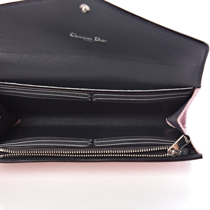 Christian Dior Metallic Bullcalf Diorissimo Slim Envelope Wallet Pink 5 of 13