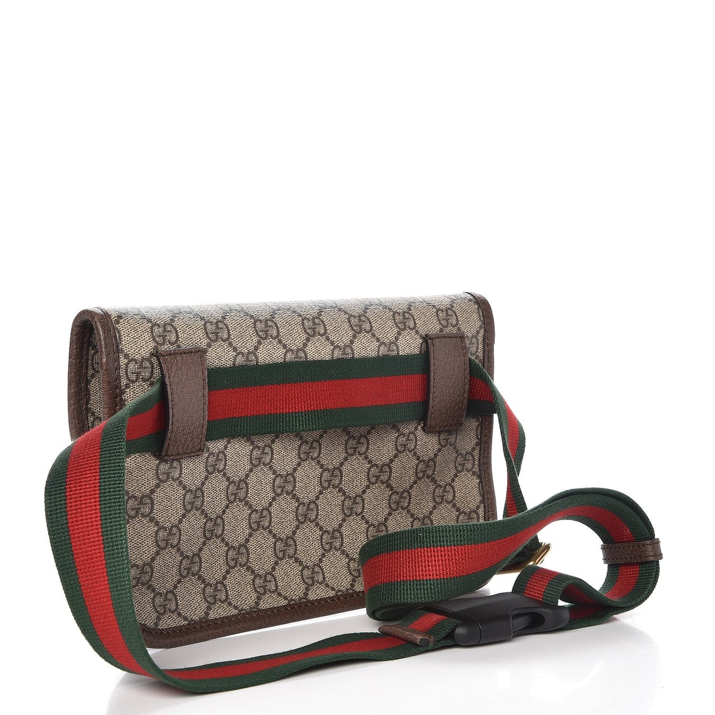 GG Supreme Monogram Neo Vintage Web Belt Bag Brown
