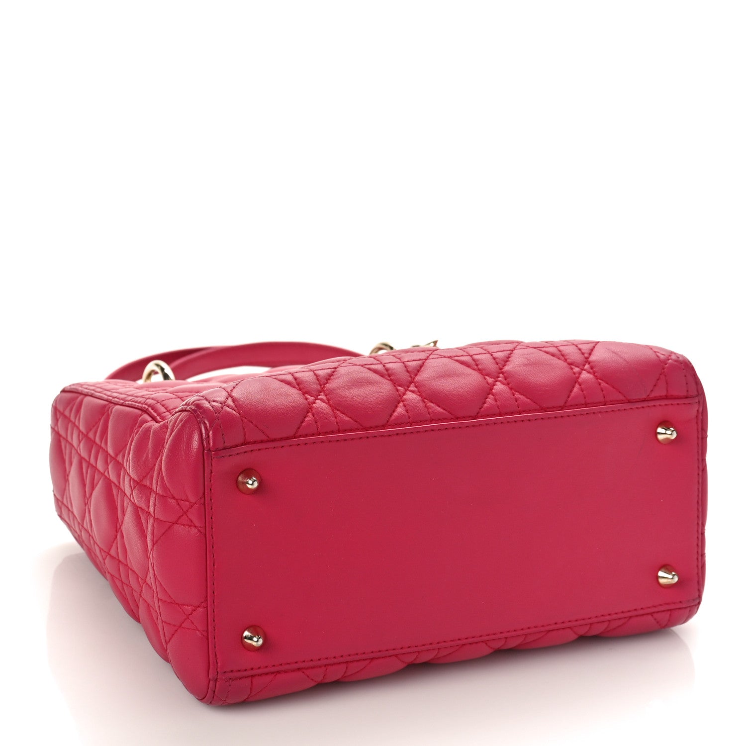 Christian Dior Lambskin Cannage Medium Lady Dior Pink 4 of 11
