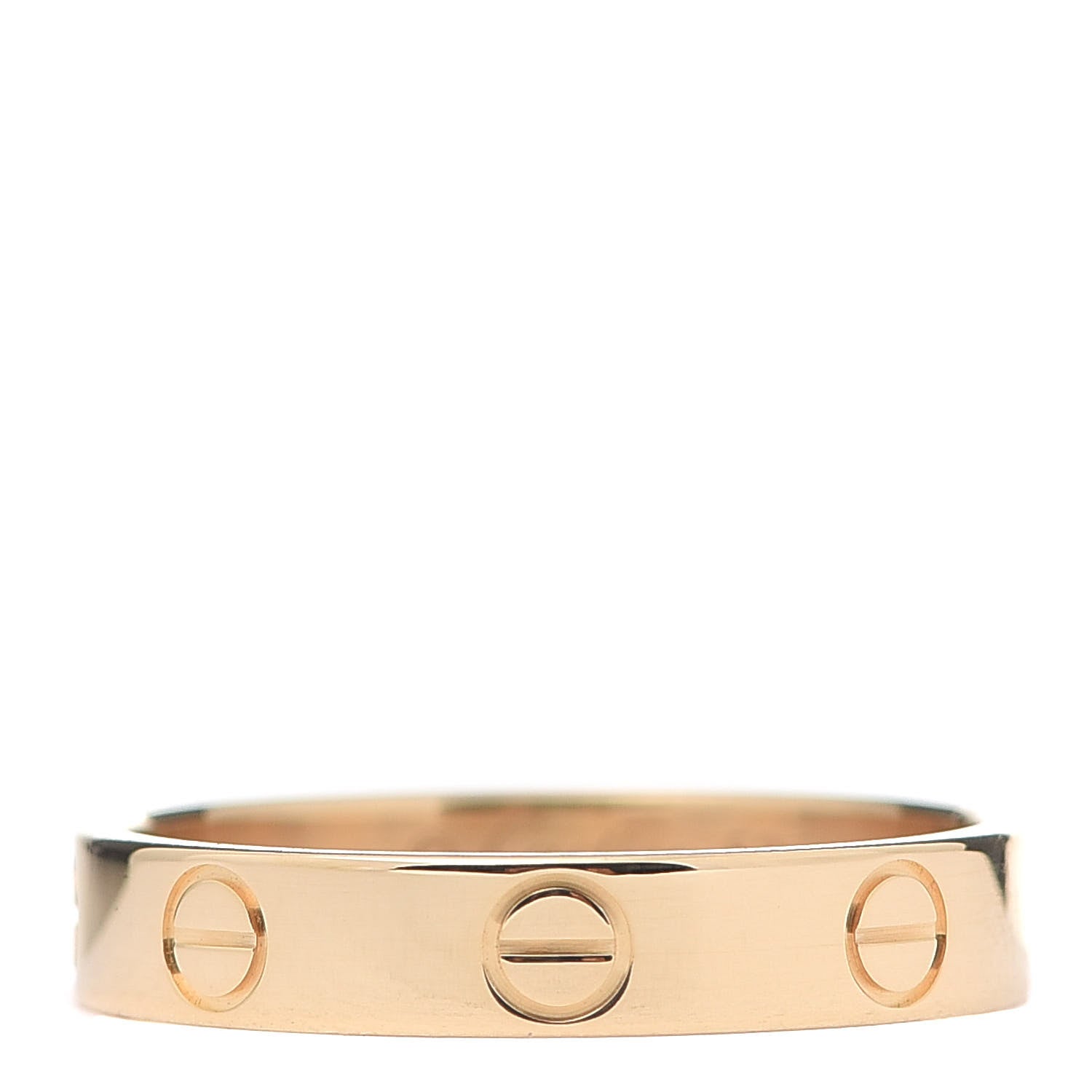 Cartier 18K Yellow Gold 3.5mm LOVE Wedding Band Ring 53 6.25 1 of 4