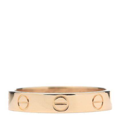 Cartier 18K Yellow Gold 3.5mm LOVE Wedding Band Ring 53 6.25 1 of 4