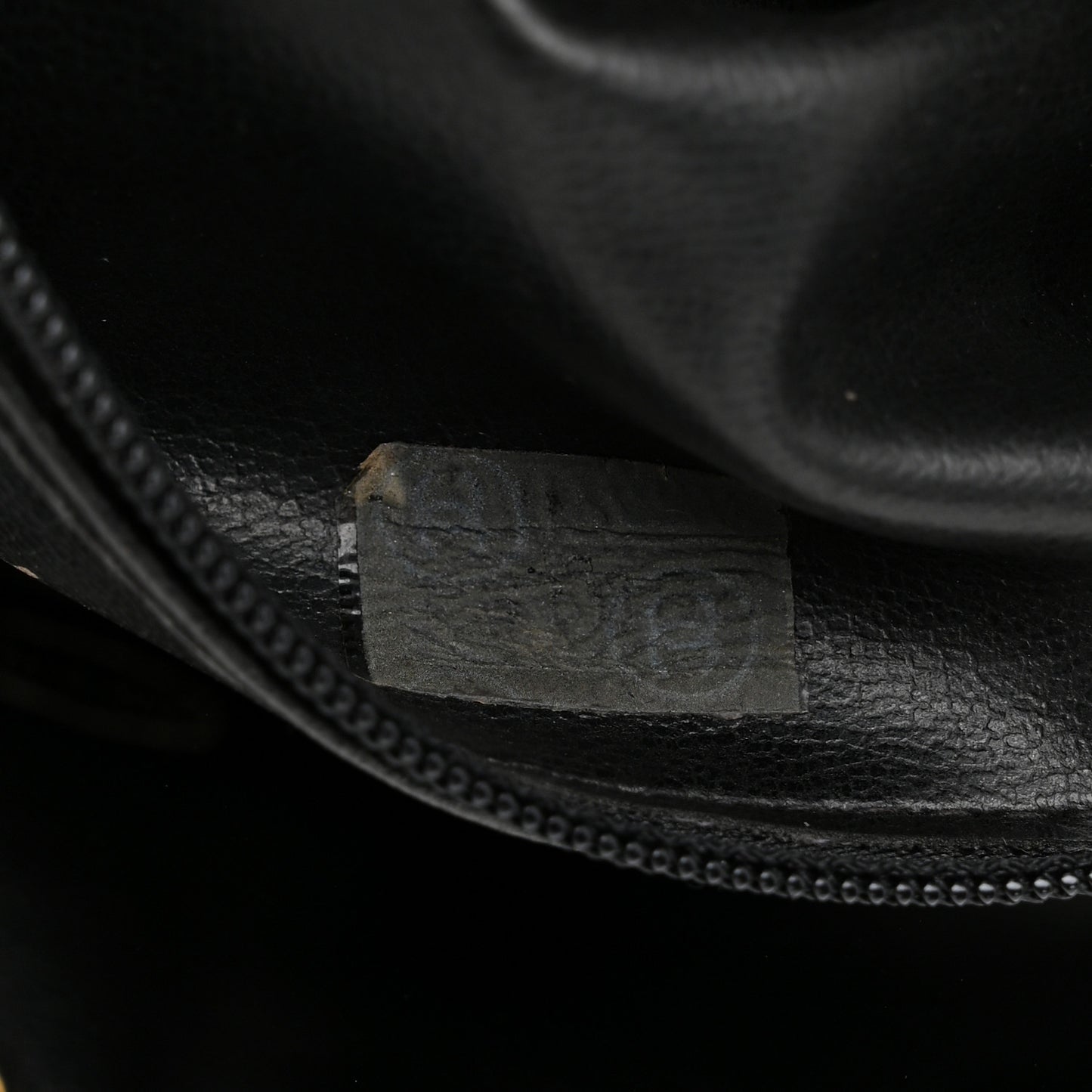 Lambskin Chevron Quilted Small Camera Case Black