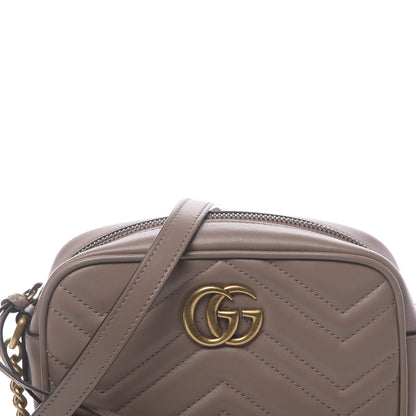 Gucci Calfskin Matelasse Mini GG Marmont Chain Shoulder Bag Porcelain Rose 9 of 12
