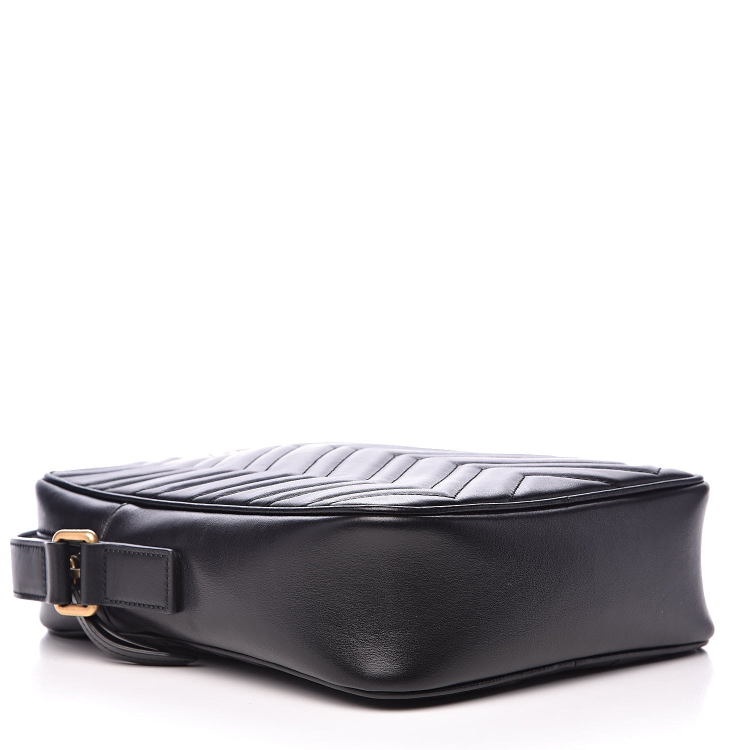 Gucci Calfskin Matelasse GG Marmont Travel Bag Black 4 of 10