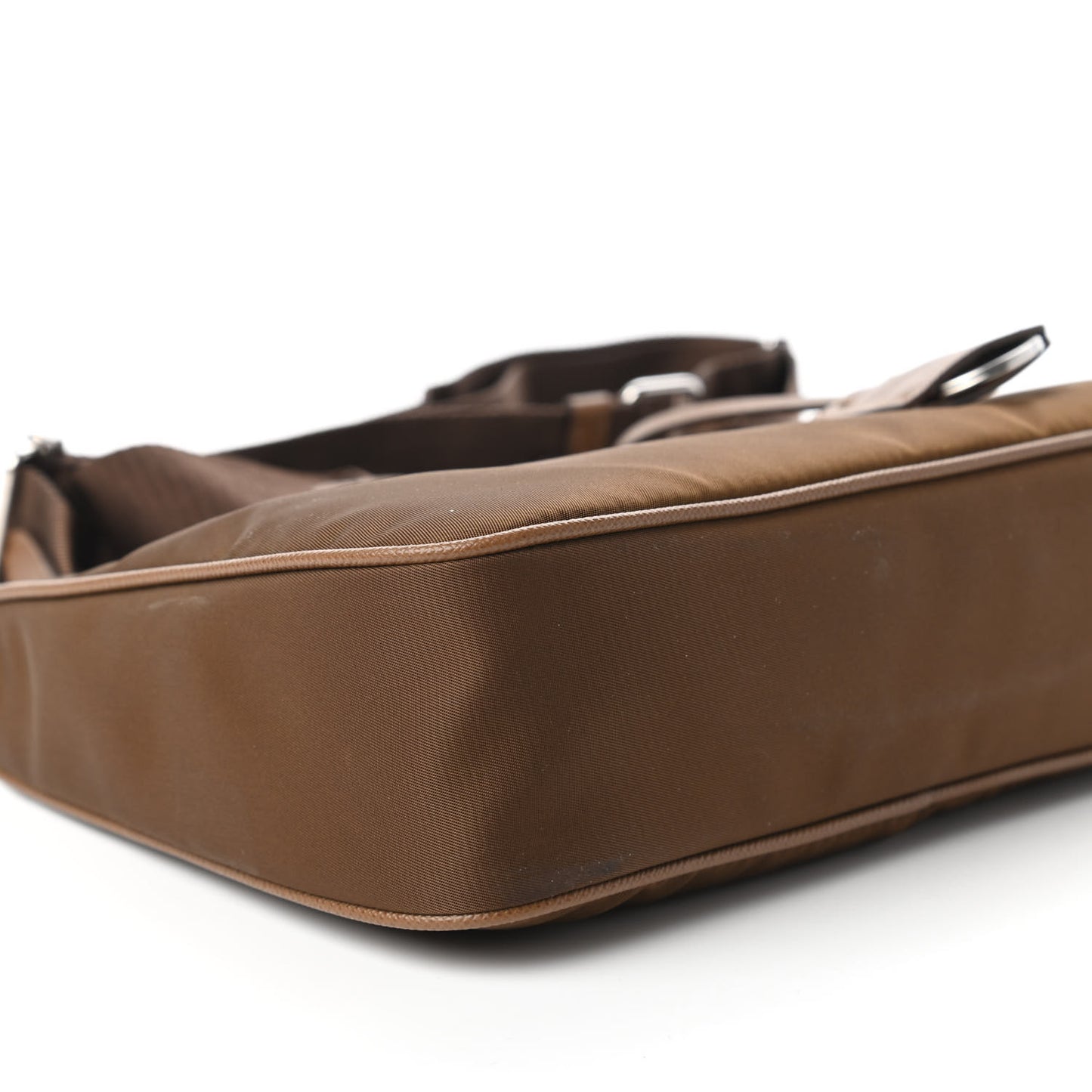 Tessuto Nylon Saffiano Re-Edition 2005 Shoulder Bag Cacao
