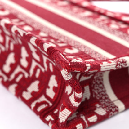 Christian Dior Oblique Mini Book Tote Red Multicolor 10 of 10