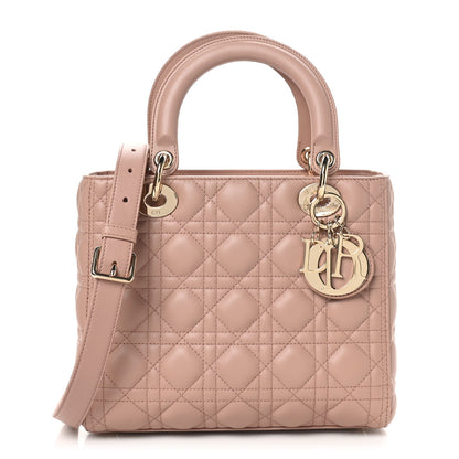 Christian Dior Lambskin Cannage Medium Lady Dior Bois de Rose 1 of 10