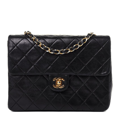 Chanel Lambskin Quilted Small Single Flap Black 1 of 14