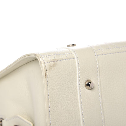 Christian Dior Calfskin Cannage Stitched Large East West Lady Dior White 19 of 29