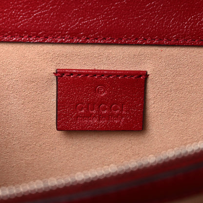 Gucci Tweed GG Monogram Small Dionysus Shoulder Bag Black White Romantic Cherry 6 of 12
