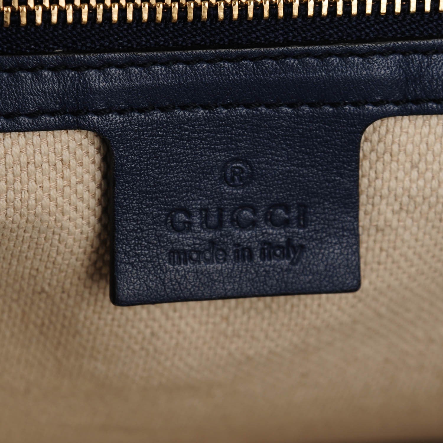 Gucci Patent Medium Soho Chain Shoulder Bag Uniform Blue 6 of 7