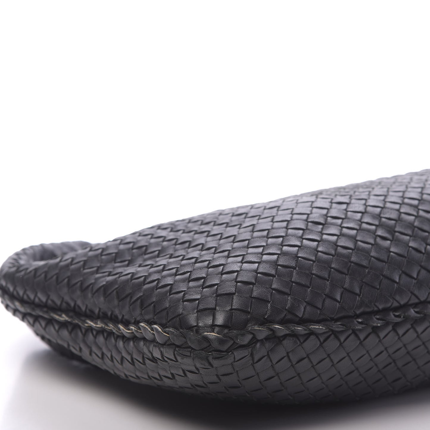 Nappa Intrecciato Large Veneta Hobo Black