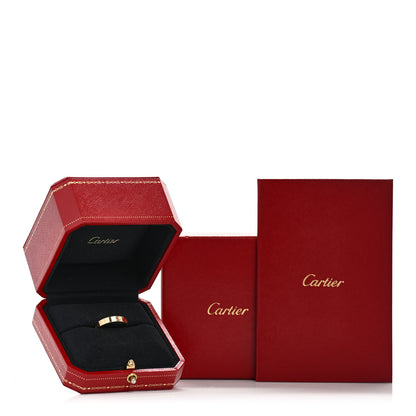 Cartier 18K Yellow Gold 3.5mm LOVE Wedding Band Ring 53 6.5 5 of 5