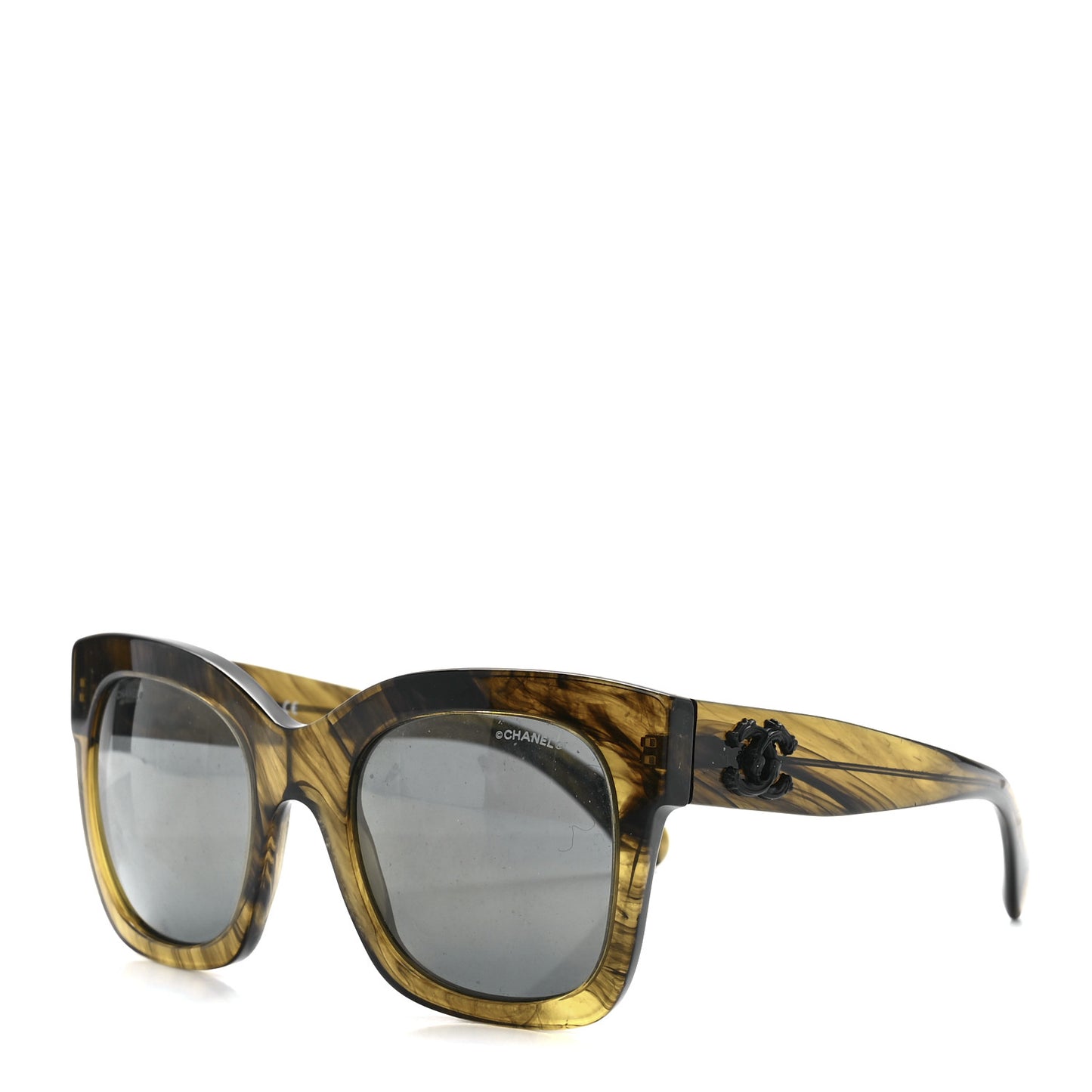 Acetate CC Fall Square Sunglasses 5357 Yellow