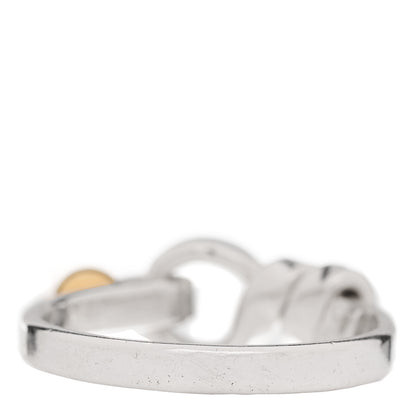 Tiffany Sterling Silver 18K Yellow Gold Hook Ring 53 6.25 3 of 4