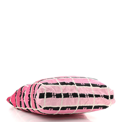 Chanel Caviar Fabric Quilted Foldable Tote With Chain Pink Multicolor 7 of 20