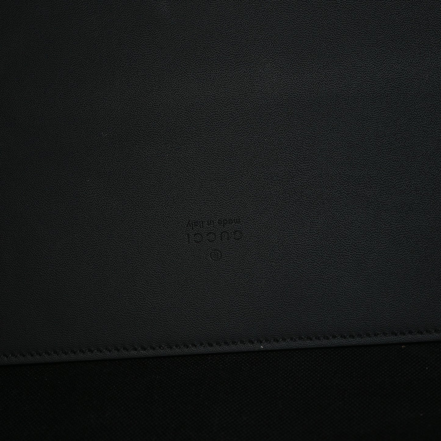 Denim Ophidia GG Monogram Large Tote Black Grey