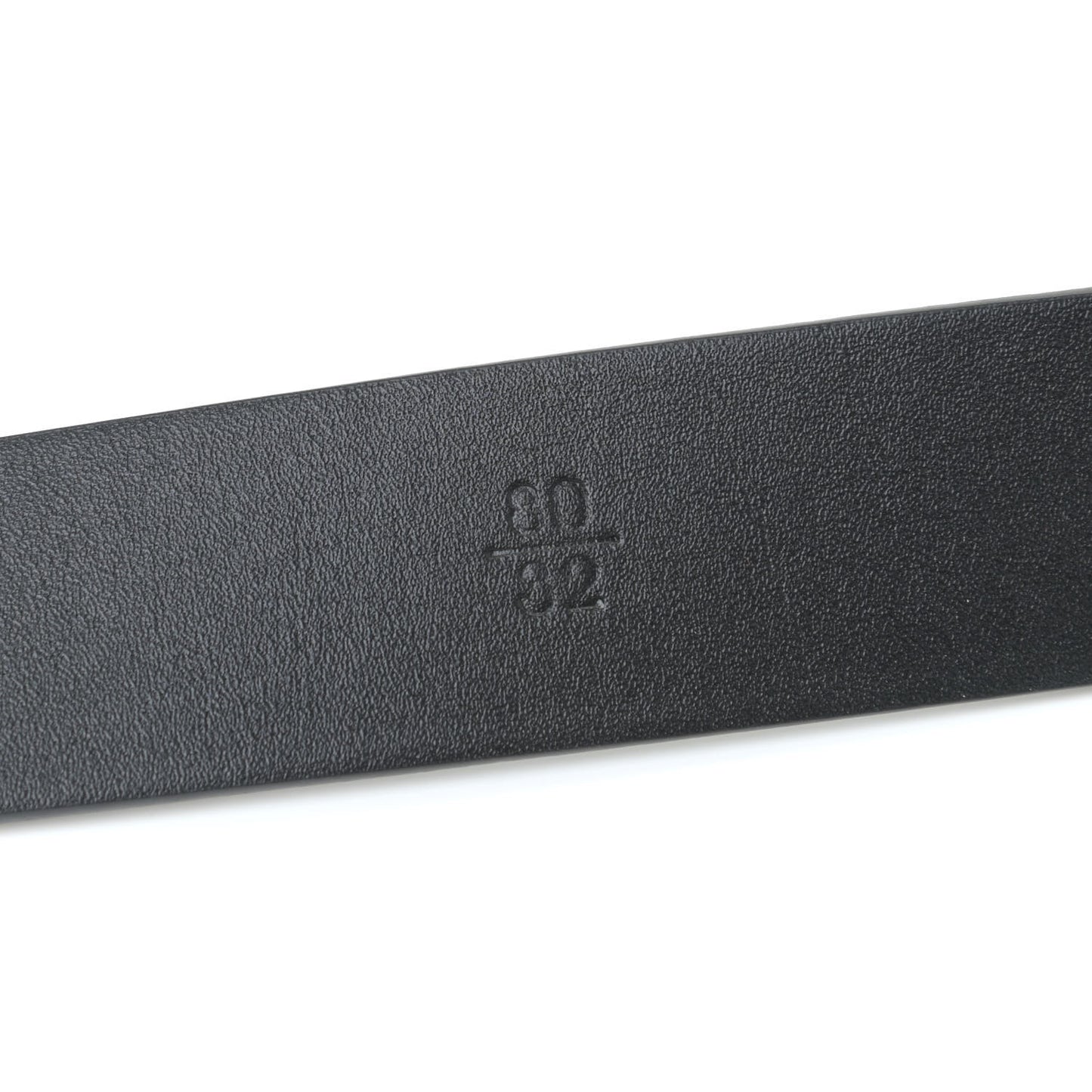 Calfskin Paris Button CC Belt 80 32 Black
