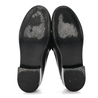 Chanel Lambskin Quilted CC Turnlock Loafers 35.5 Black 6 of 9