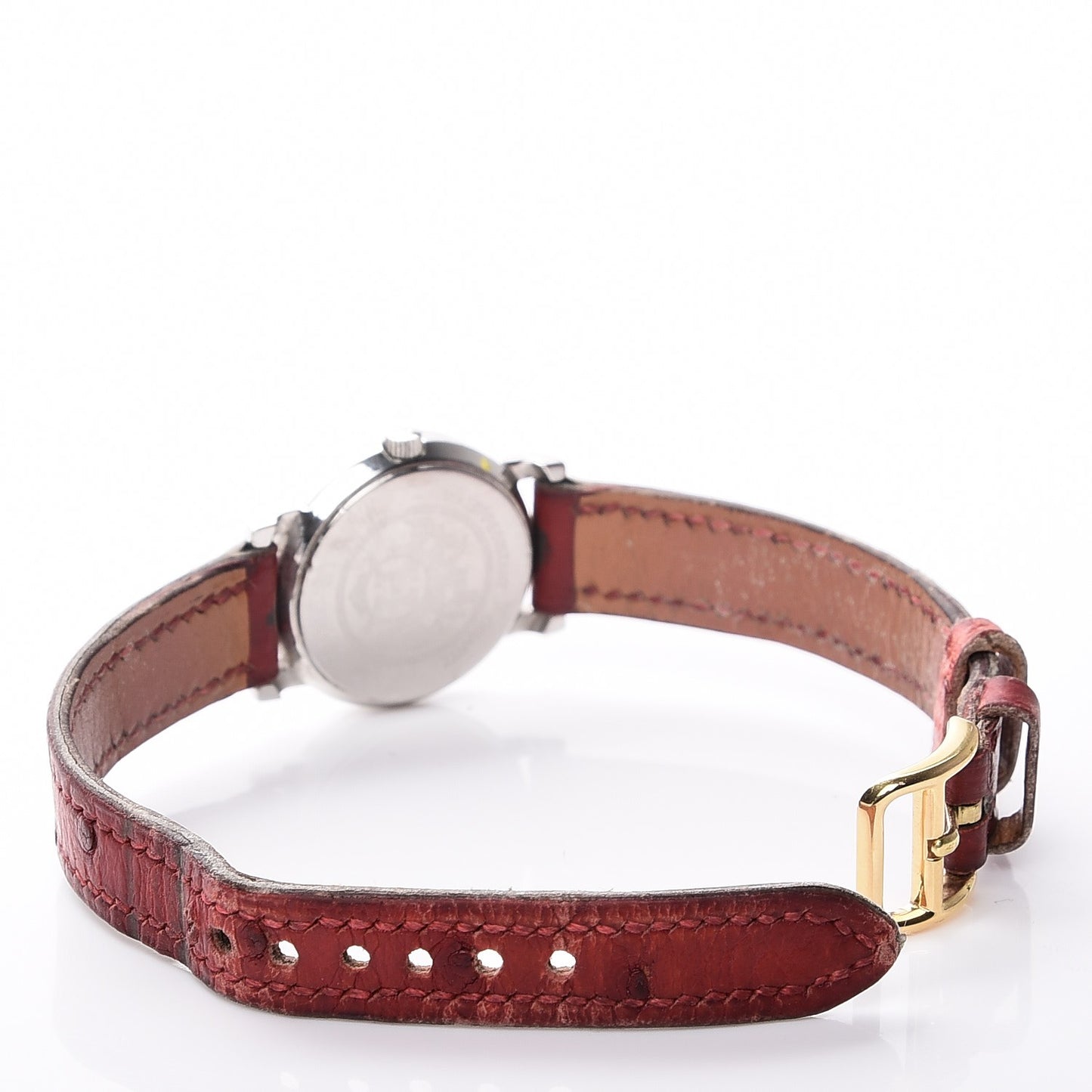 Stainless Steel Ostrich 23mm Sellier Quartz Watch Rouge