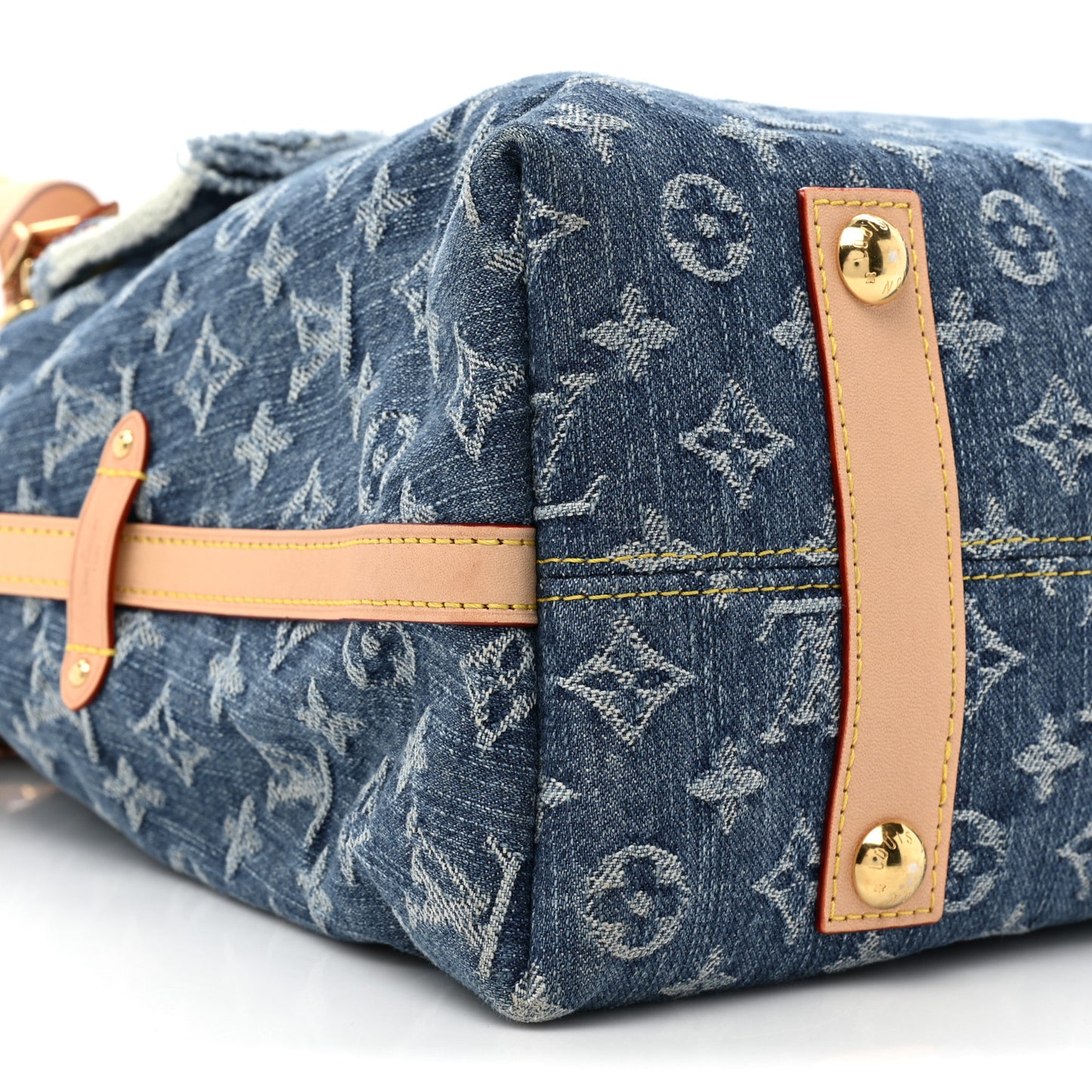 Monogram Denim CarryAll MM Blue
