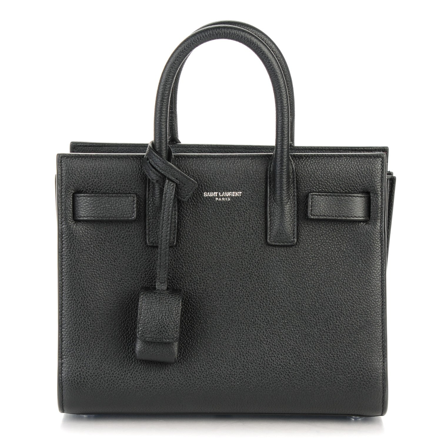 Saint Laurent Grained Calfskin Nano Sac De Jour Black 1 of 6