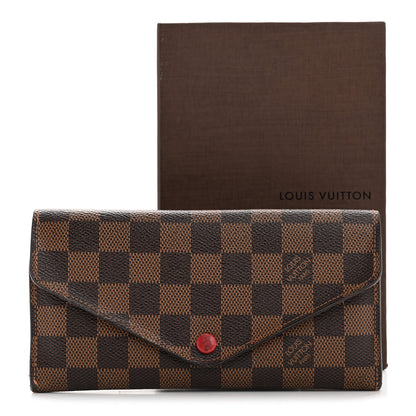 Louis Vuitton Damier Ebene Josephine Wallet Red 11 of 11