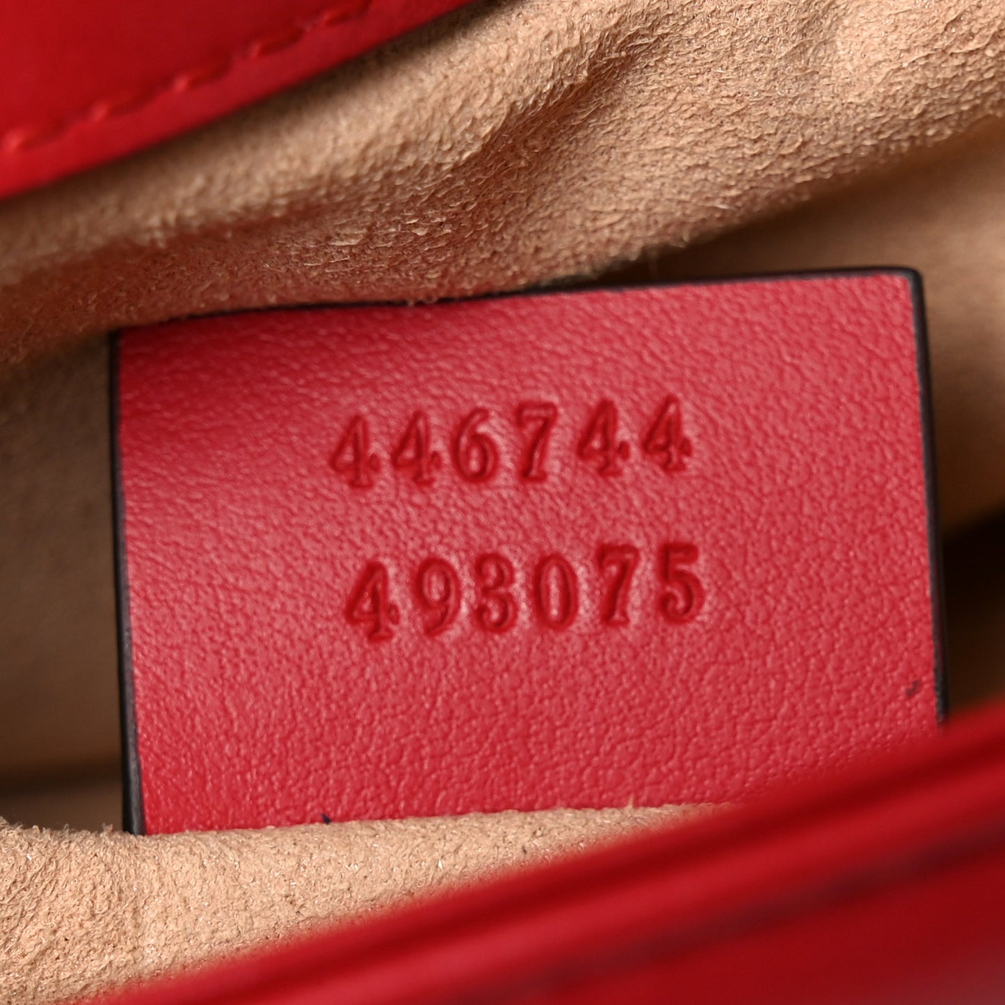 Calfskin Matelasse Small GG Marmont Shoulder Bag Hibiscus Red