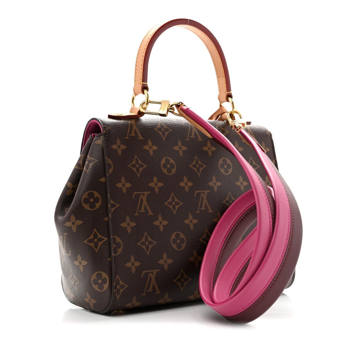 Louis Vuitton Monogram Cluny BB Bordeaux Fuchsia 3 of 12