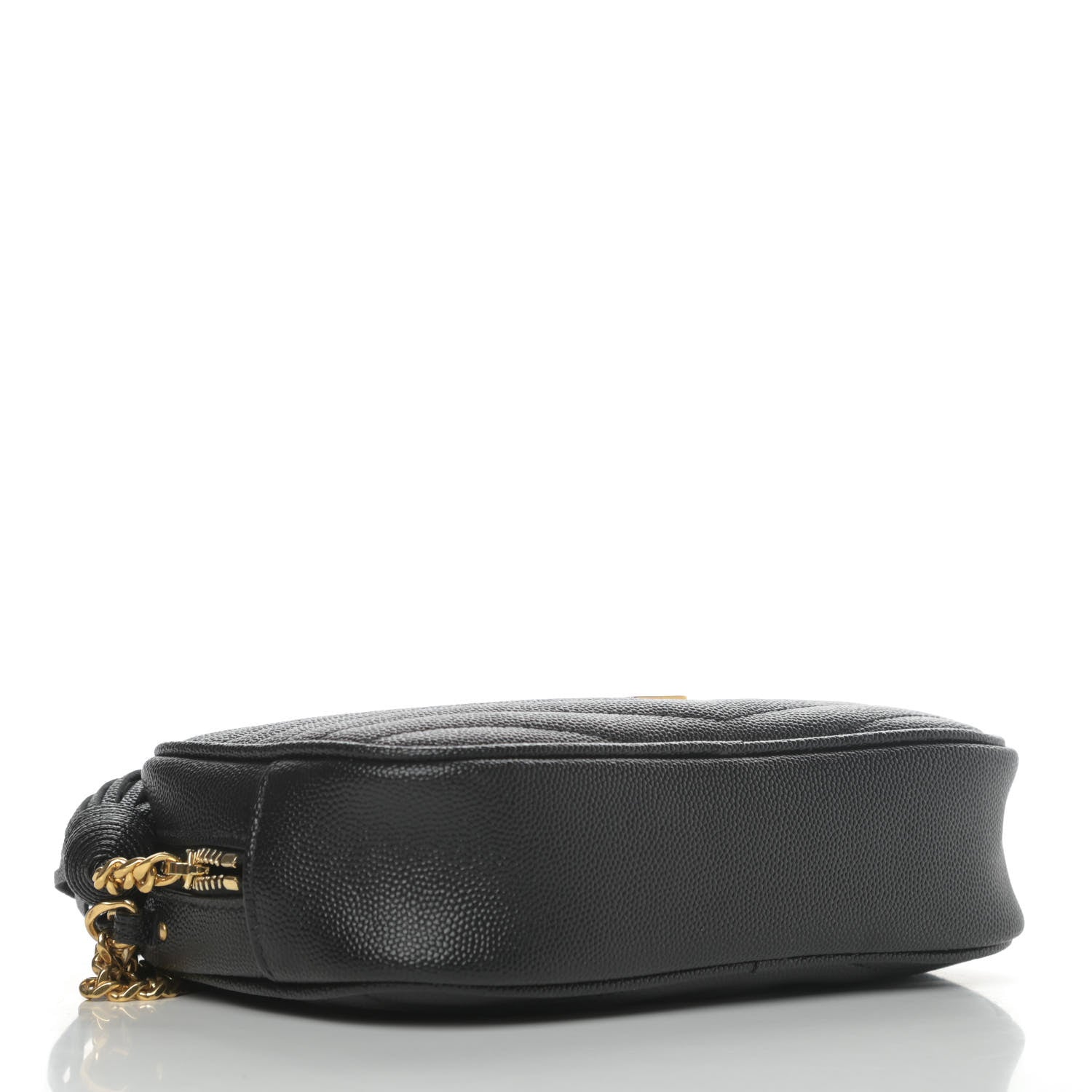 Saint Laurent Grain De Poudre Matelasse Monogram Mini Lou Camera Bag Black 3 of 4