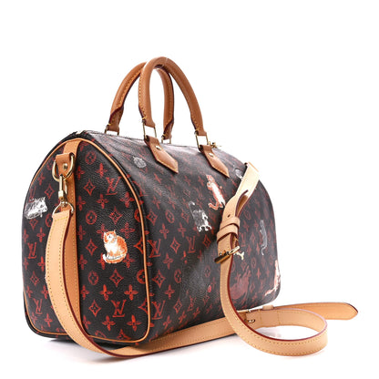 Louis Vuitton Catogram Speedy Bandouliere 30 Marron 3 of 13