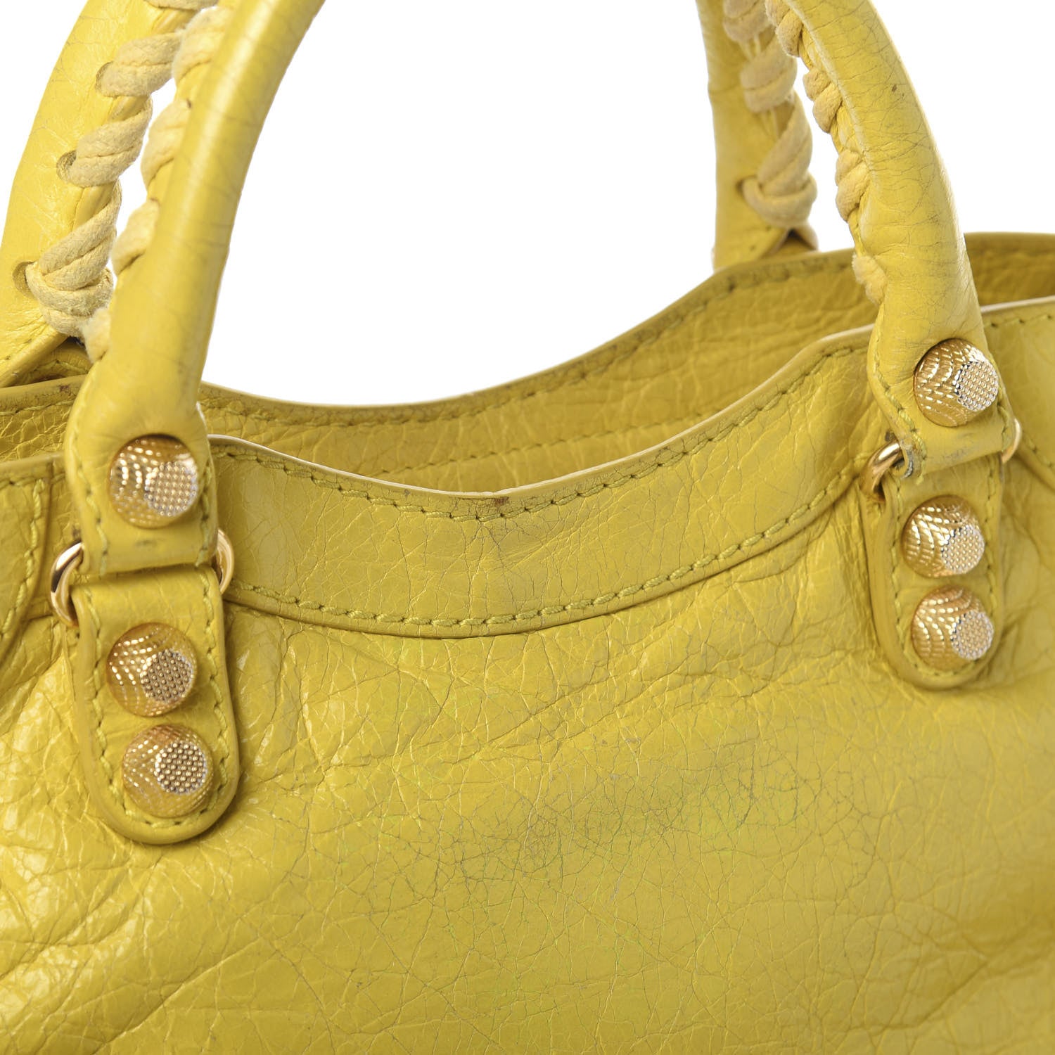 Balenciaga Agneau Giant 12 Gold Hardware Mini City Curry 17 of 19