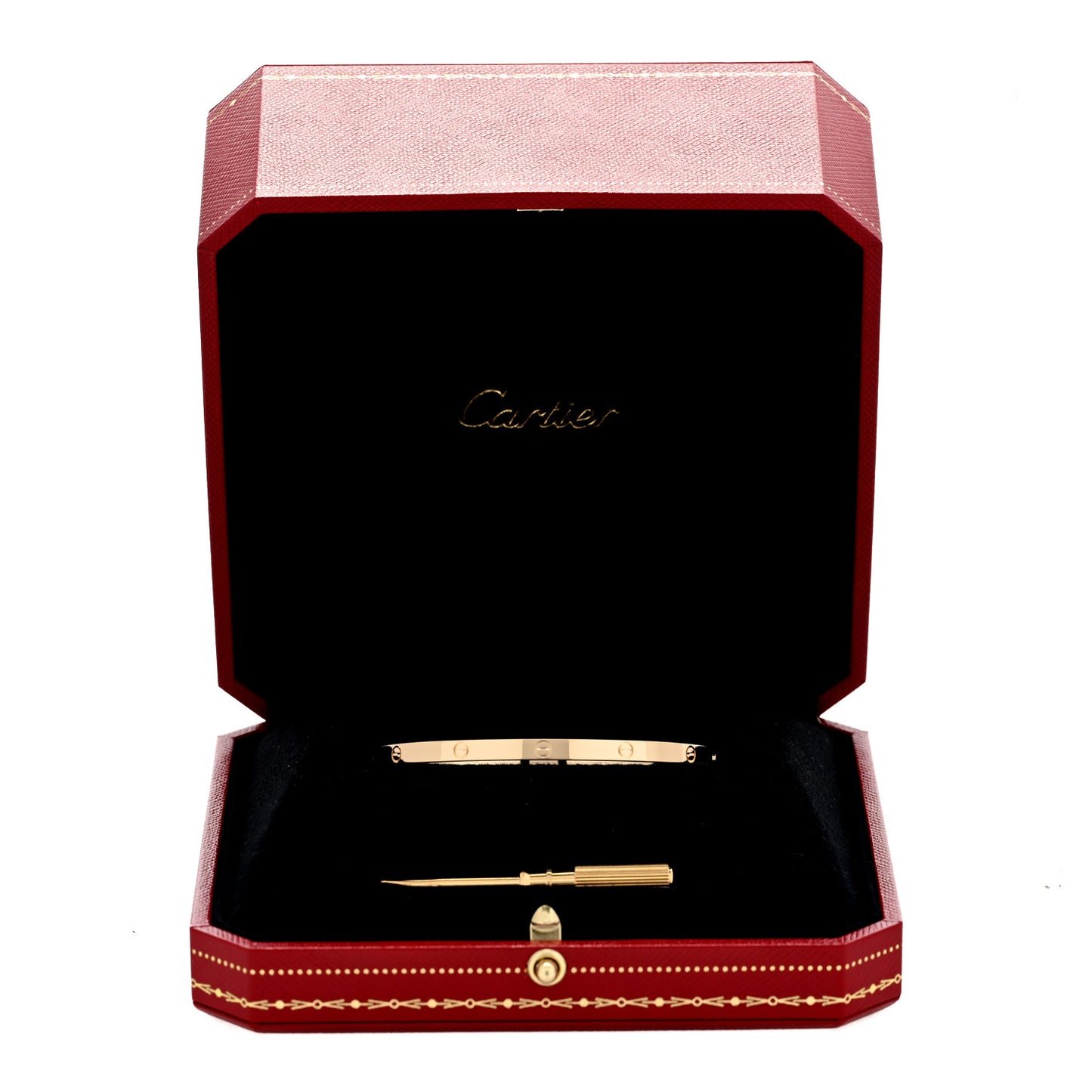 18K Yellow Gold Small LOVE Bracelet 17