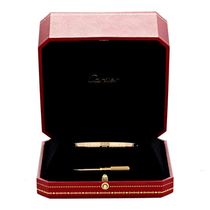 Cartier 18K Yellow Gold Small LOVE Bracelet 17 5 of 5