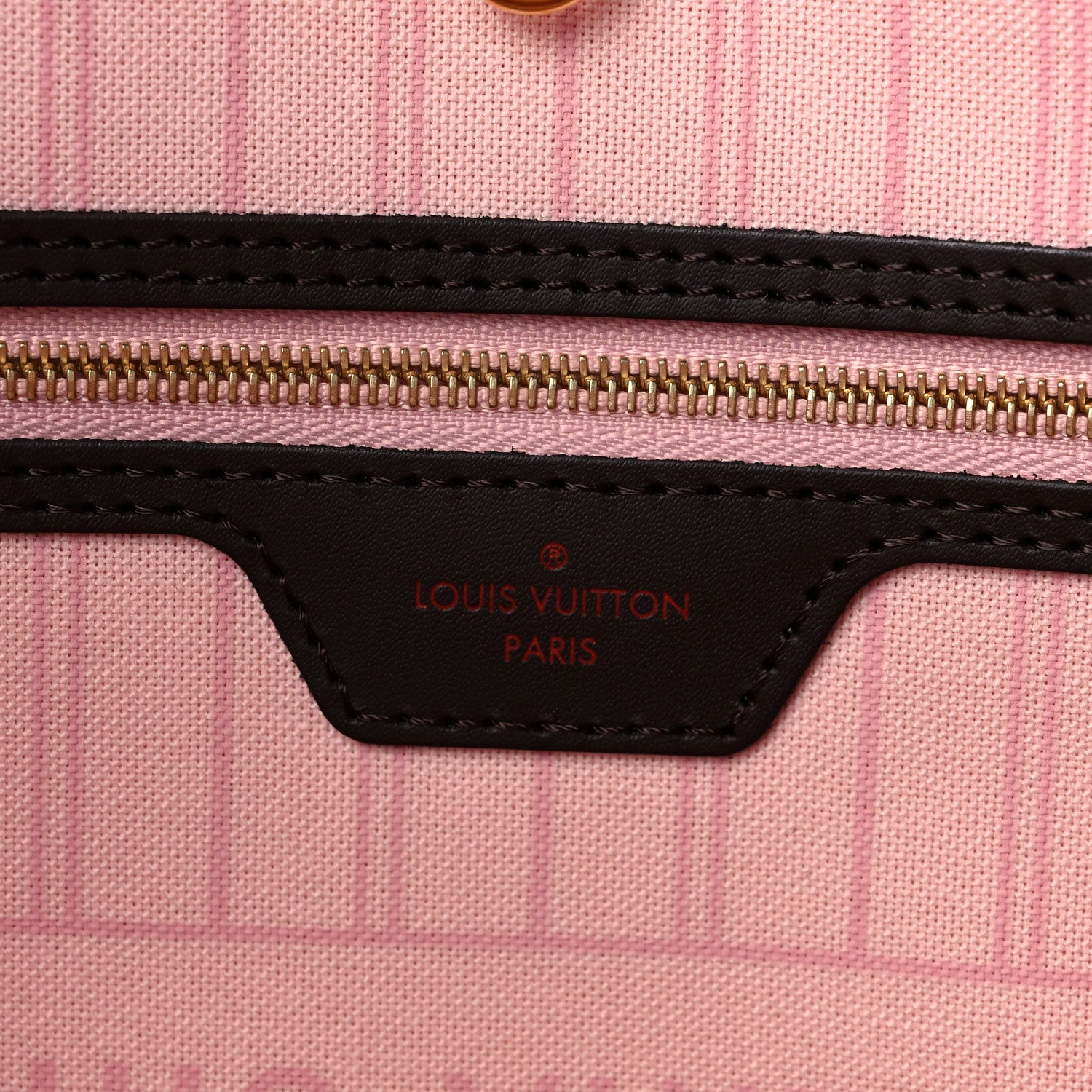 Louis Vuitton Damier Ebene Neo Neverfull MM Rose Ballerine 7 of 9